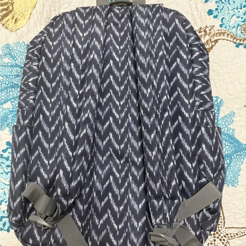 Lucky Brand Black and Gray Patterned Backpack